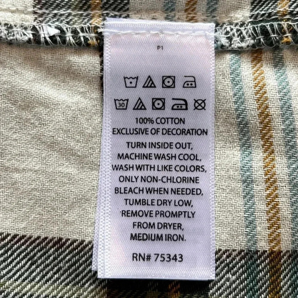 Boys’ Tommy Bahama Flannel Button-Up Shirt, Size‎ XXL (16) – NWOT - Picture 8 of 8